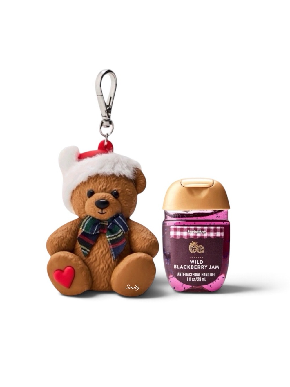 Bath & Body Works FESTIVE TEDDY BEAR PocketBac Holder Set 2026